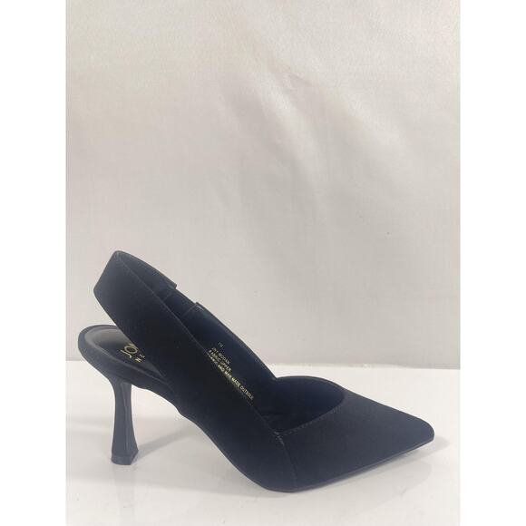 Jones New York Shoes Womens Size 7.5 Black JNY-MODAN Slingback Pointed Toe Heels - Picture 4 of 10